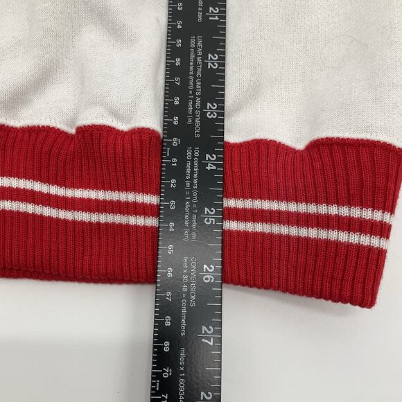 Ragin Cajuns USL Vintage Rare Crewneck Sweatshirt Red Striped Trim University L - Picture 5 of 7